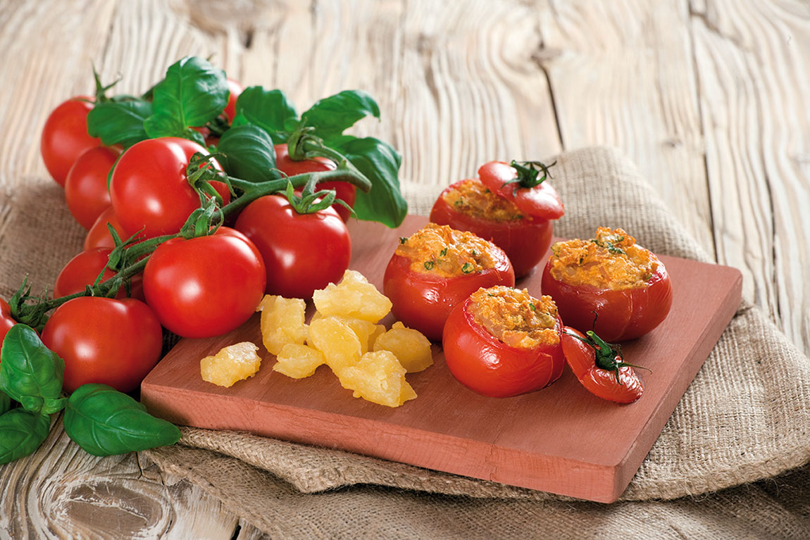 Plnené pečené paradajky